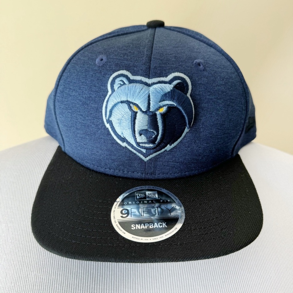 New Era Memphis Grizzlies Snapback Hat Mens NBA Basketball Fan Gear Gift Blue